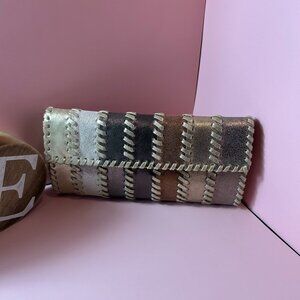 REBECCA MINKOFF PATCH WORK CLUTCH